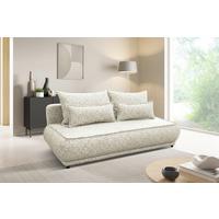 Schlafsofa Paros Beige B: 214 Cm - Beige/Schwarz, Design, Textil (214/96/105cm) - MID.YOU