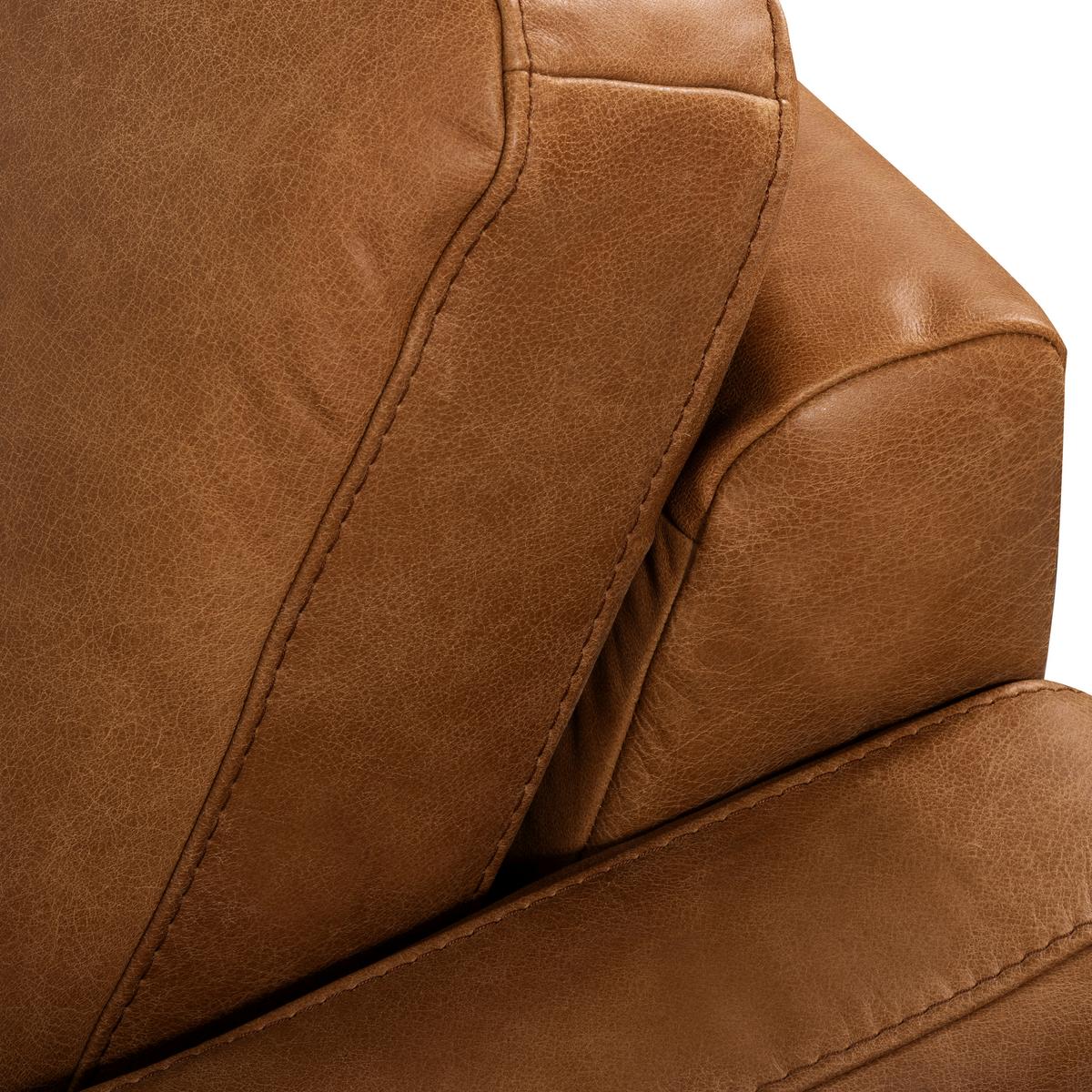 2-Sitzer-Sofa Spring, Cognac 157 cm - Cognac/Schwarzchrom, Design, Leder (157/85/92cm) - Livetastic