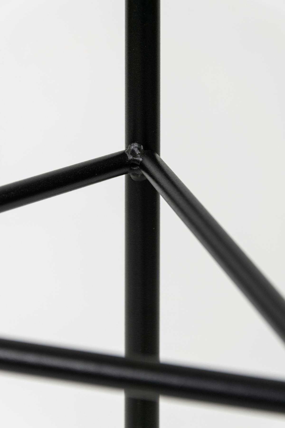 Blumenständer Aluminium Sch - Schwarz, Basics, Metall (23/75/23cm)