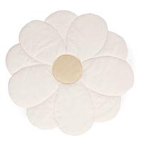 Krabbeldecke Blume, Teddystoff Gelb, Weiß, B: 110 cm - Gelb/Weiß, KONVENTIONELL, Textil (110/110cm) - Childhome