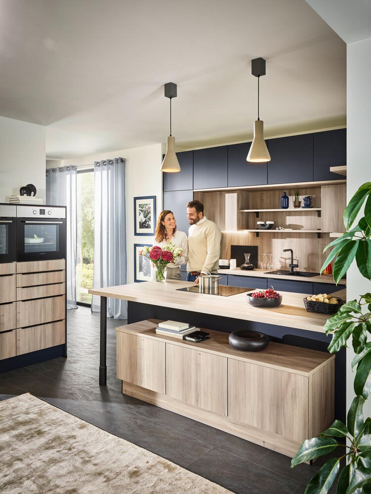 Einbauküchen Pn 210 Frei Planbar Modernes Design - Holzwerkstoff - Pino