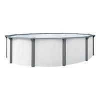 Pool-Set Stahlwandpool White-Design - Weiß/Grau, Basics (460/132cm)