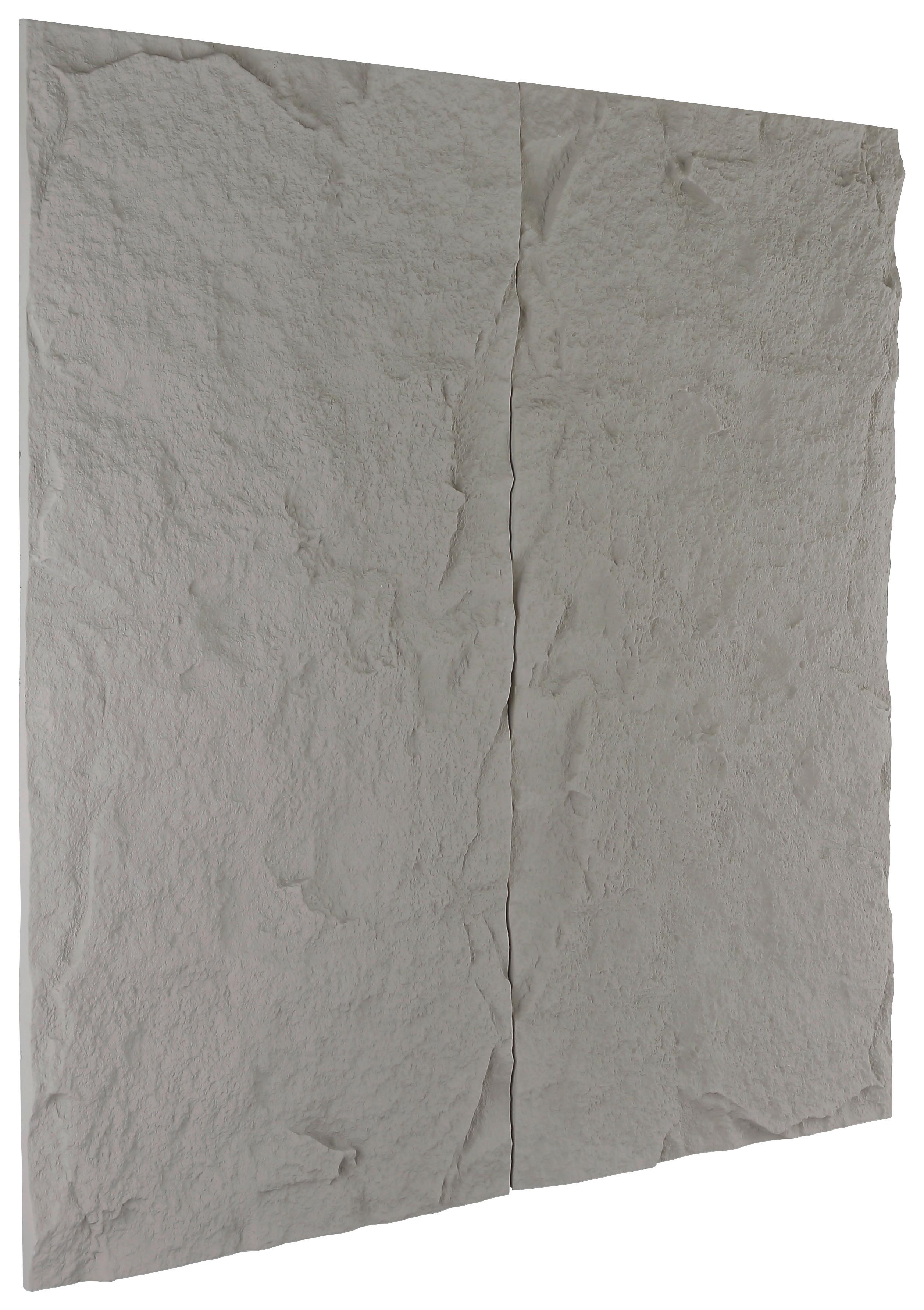 Wandpaneel Bergamo Grau B: 120 cm - Grau, MODERN, Kunststoff (120/60/3cm)