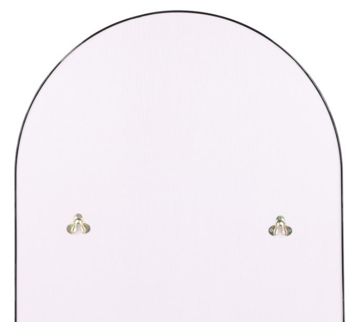 Wandspiegel Schwarz, B/h/t: 66x193x2,5cm - Schwarz, Design, Glas/Metall (66/193/2,5cm) - P & B