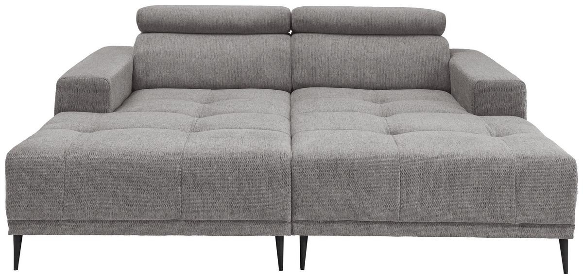 Ecksofa Intera, Grau S: 200x188 Cm - Schwarz/Grau, KONVENTIONELL, Textil (200/188cm) - Livetastic