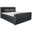 Boxspringbett mit Matratze, Lederlook 180x200cm Sign II - Anthrazit/Schwarz, MODERN, Holz/Kunststoff (180/200cm)