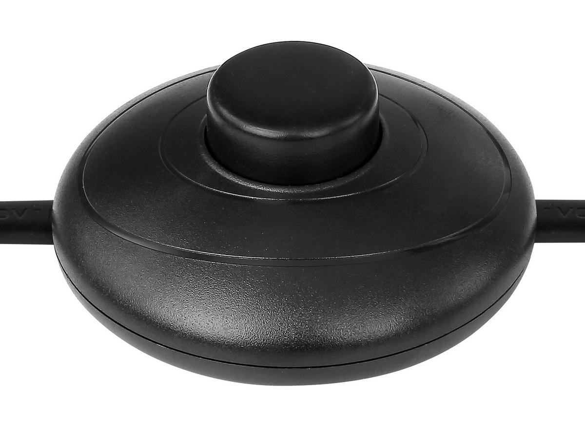 Stehlampe Priska Schwarz - Schwarz, Basics, Metall (74/80/204cm) - Globo