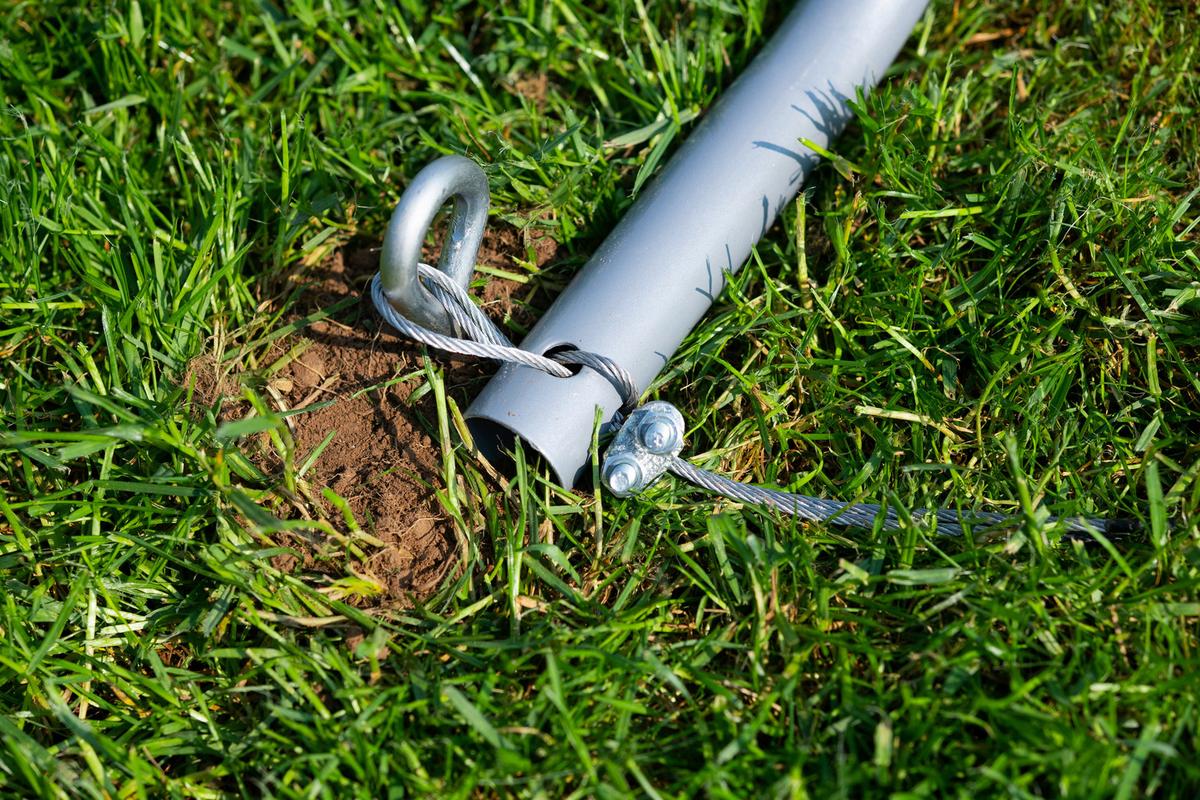 Zeltgarage Weidezelt Garage 18 M² - Grau, Basics, Kunststoff (370/260/490cm)