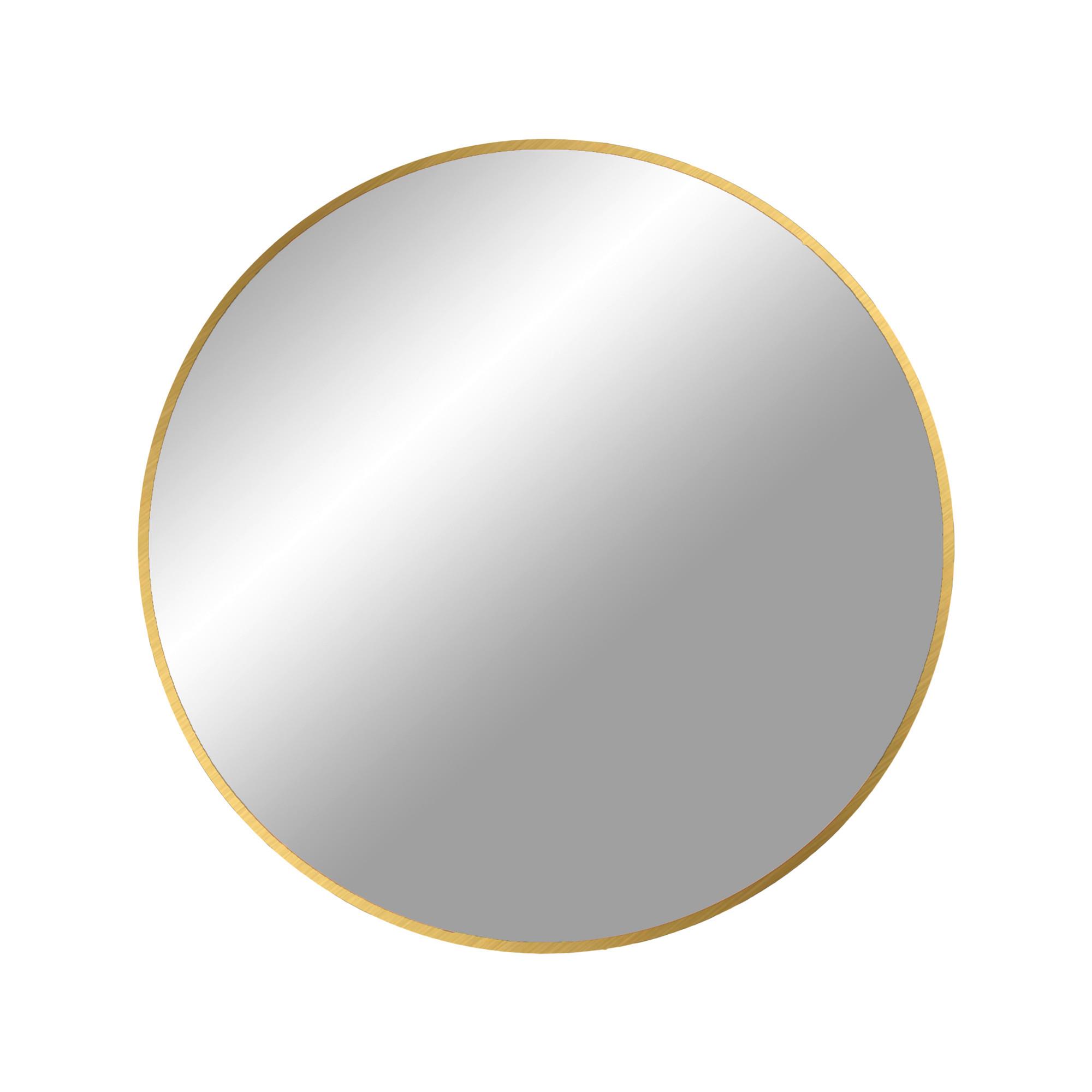 Wandspiegel Messingfarben B: 60 Cm - Messingfarben, Basics, Glas/Metall (60/60/3cm)