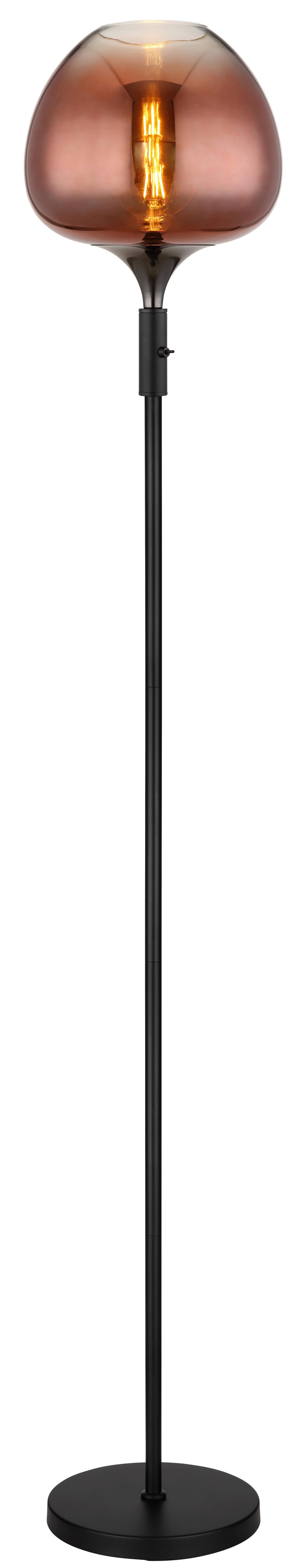 Stehleuchte 15548s2g - Klar/Chromfarben, Basics, Glas/Metall (29/165cm) - Globo
