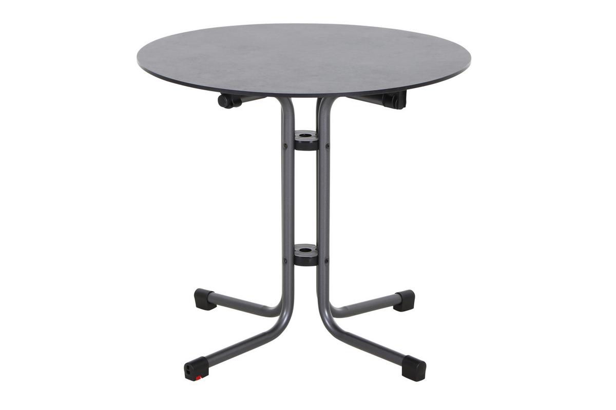 Gartengarnitur T20196 - Anthrazit/Gelb, Basics, Holzwerkstoff/Kunststoff (57/80/56cm) - Siena Garden