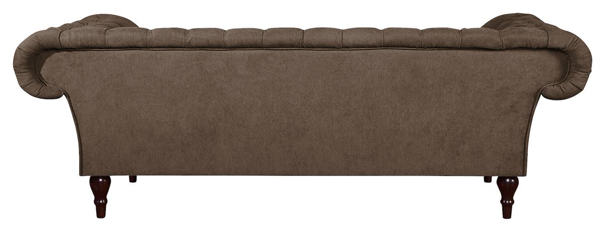 3-Sitzer-Sofa Preston Graubraun B: 232 cm - Graubraun/Braun, Design, Textil (232/79/97cm) - Livetastic