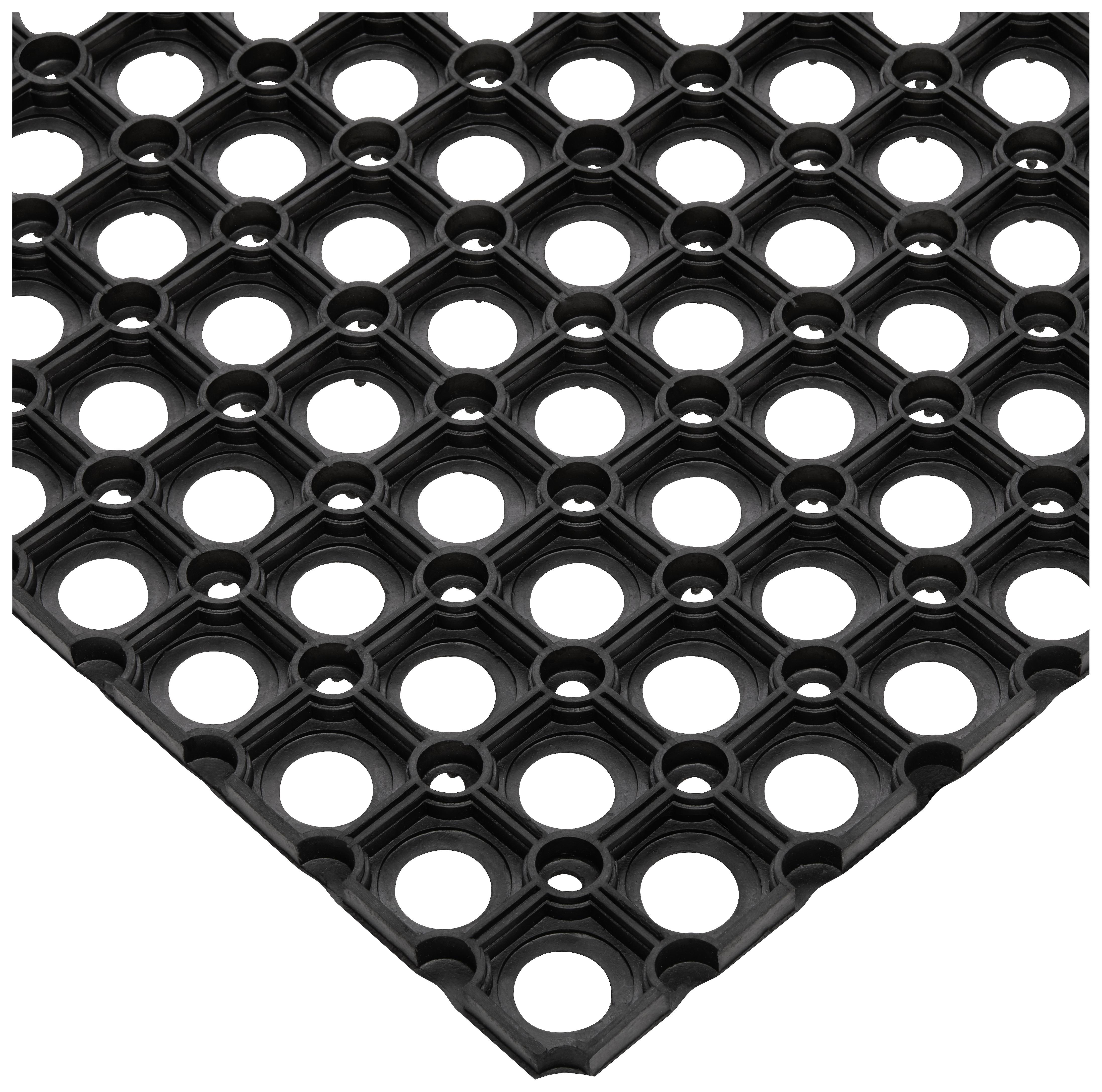 Fußmatte Alexander 40x60 cm Gummi Rutschfest - Schwarz, KONVENTIONELL, Kunststoff (40/60cm) - Homezone