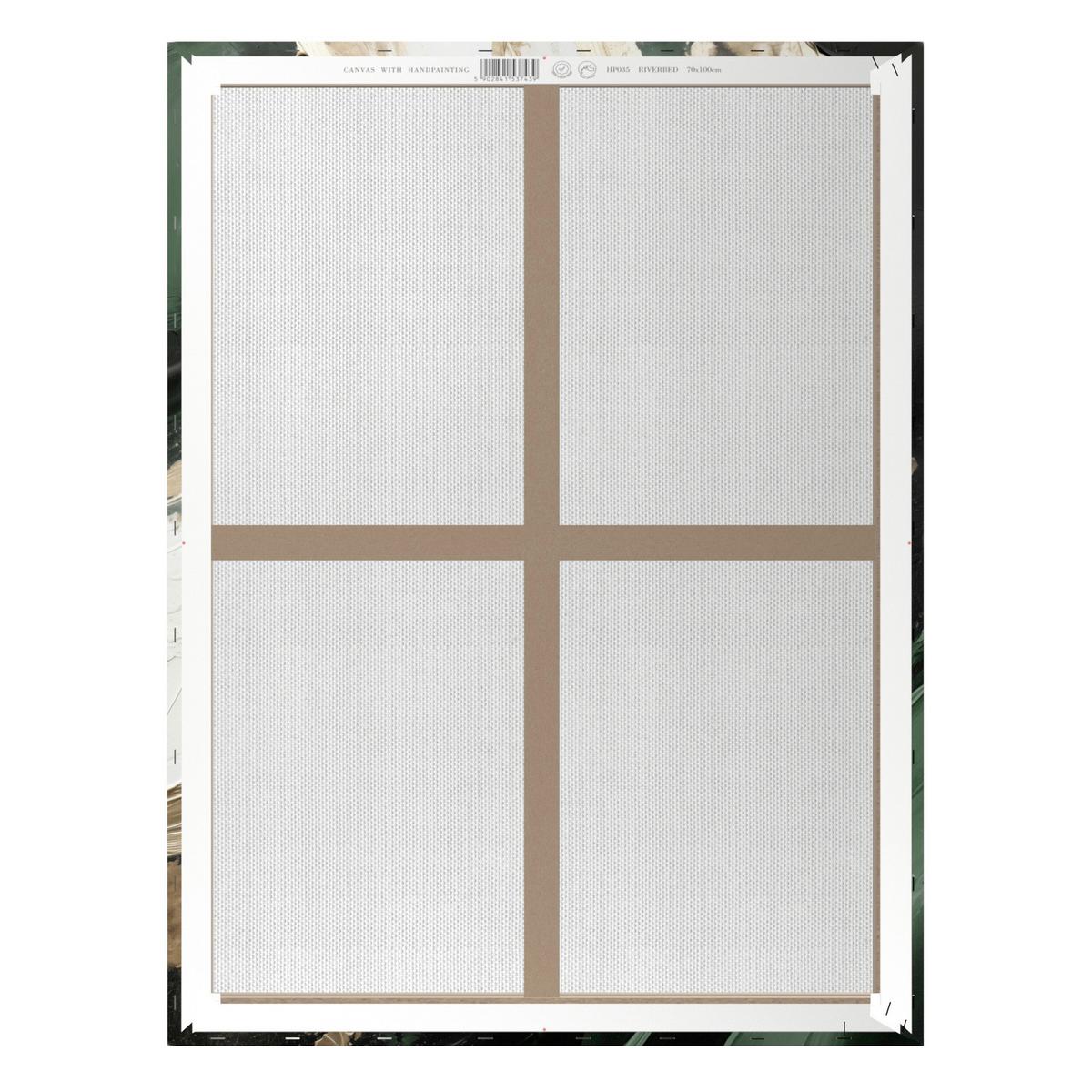 OBRAZ NA PLÁTNE RIVERBED - viacfarebná, Basics, drevo/textil (70/100cm)