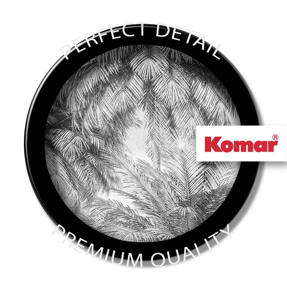 Vliestapete Cocco - Schwarz/Weiß, Basics (200/250cm) - Komar