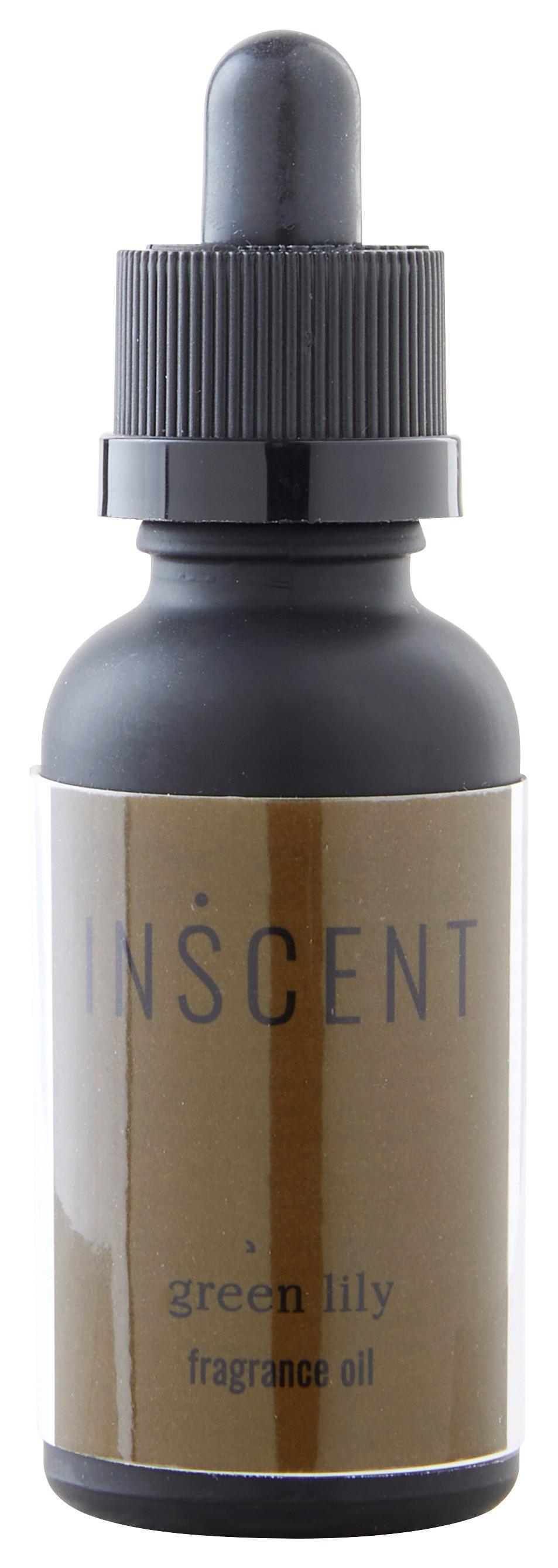 Parfémovaný olej Green Lily, 30ml - černá/tmavě zelená, Design, sklo (0,03l) - Inscent
