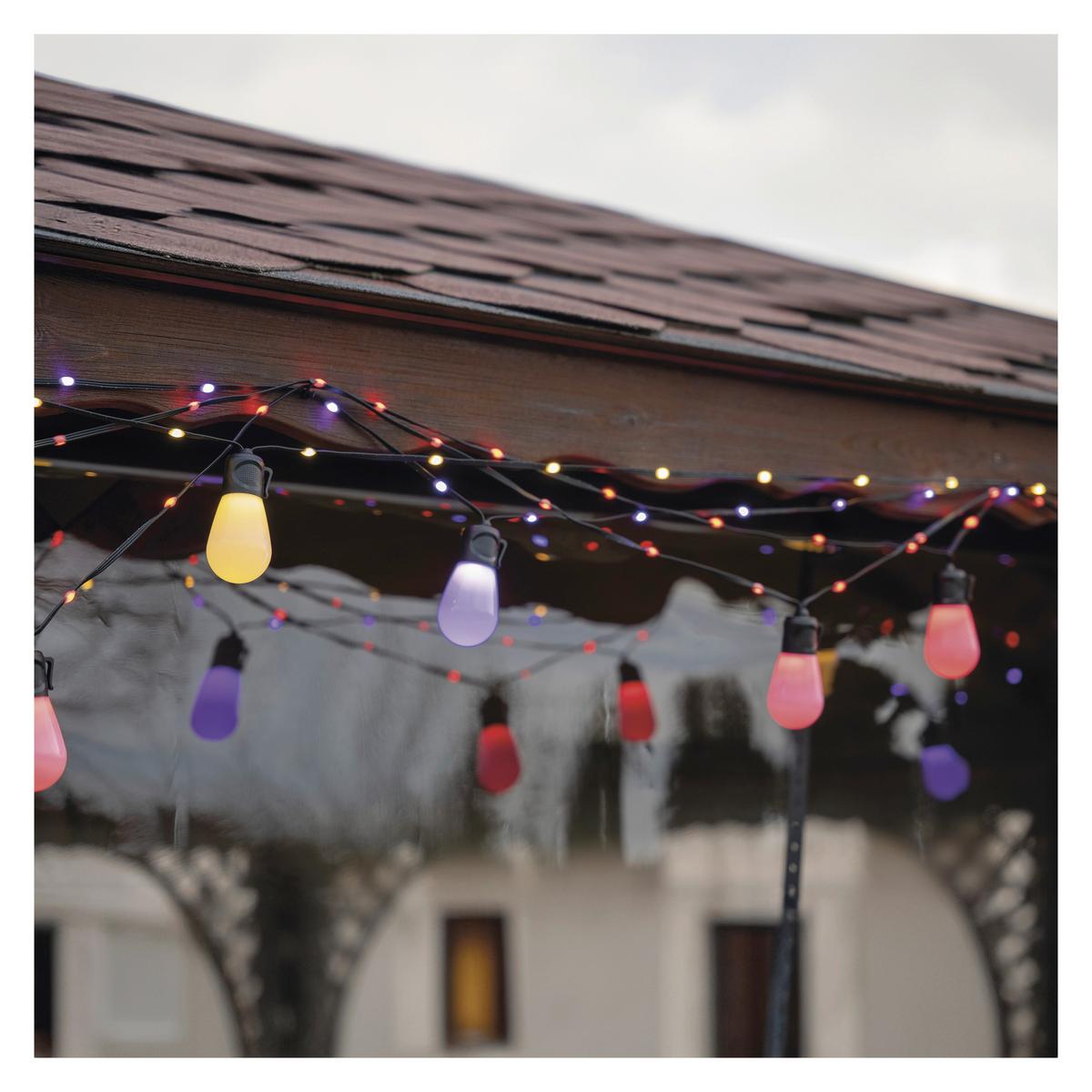 Led Fényfüzér Gosmart Kb. 15m - fekete, Basics, műanyag (1500cm)