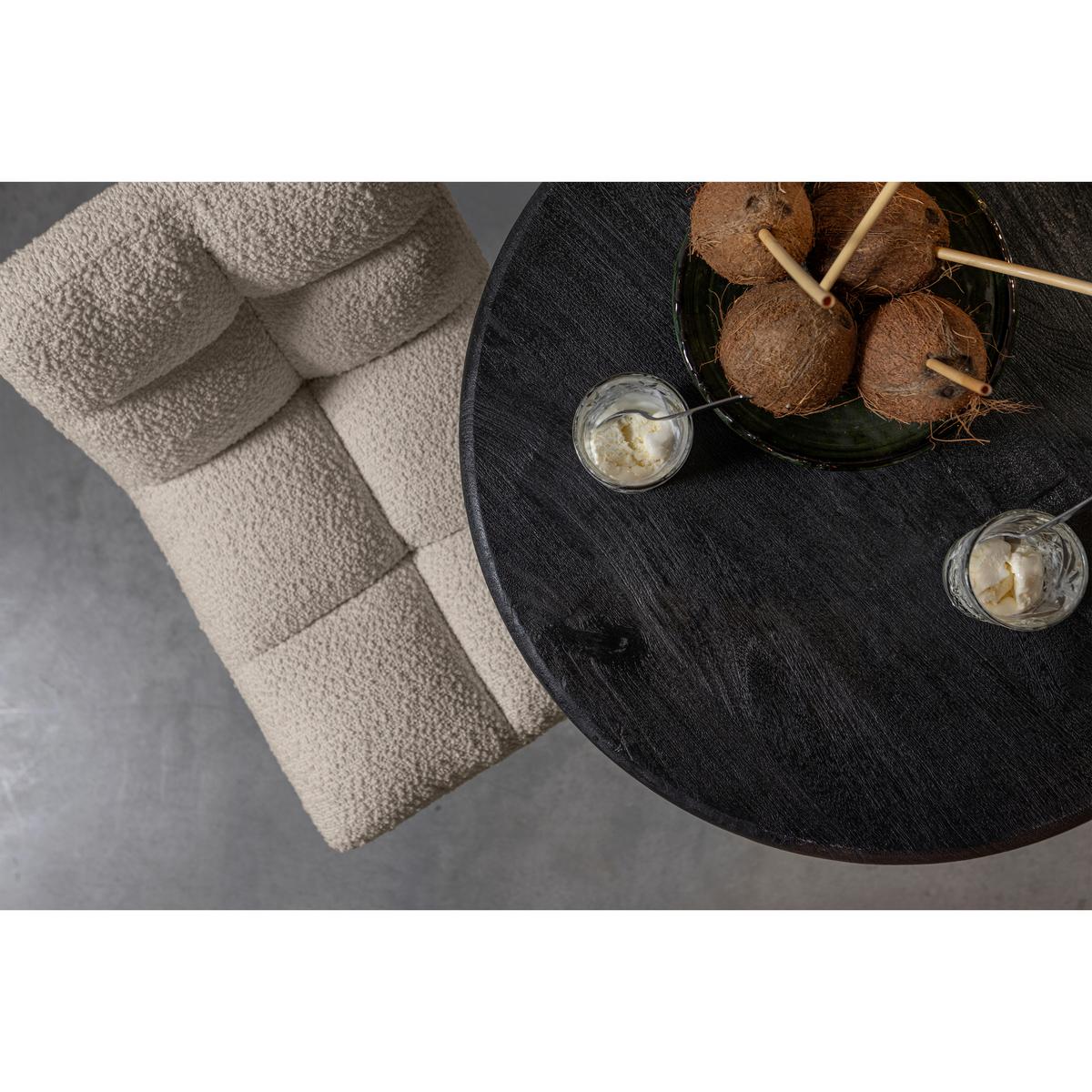 BARHOCKER-SET Vinny Sandfarben B: 44cm - Sandfarben/Schwarz, Design, Textil/Metall (44/114/58cm) - Livetastic