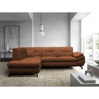 Ecksofa Imo Rostfarben 201x274 Cm - Rostfarben/Schwarz, Design, Textil (201/274cm) - MID.YOU