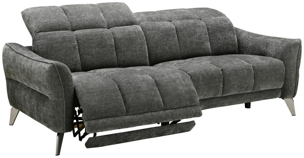 Háromüléses Kanapé Jupiter - sötétszürke, Design, textil/fa (216/79/106cm) - Livetastic