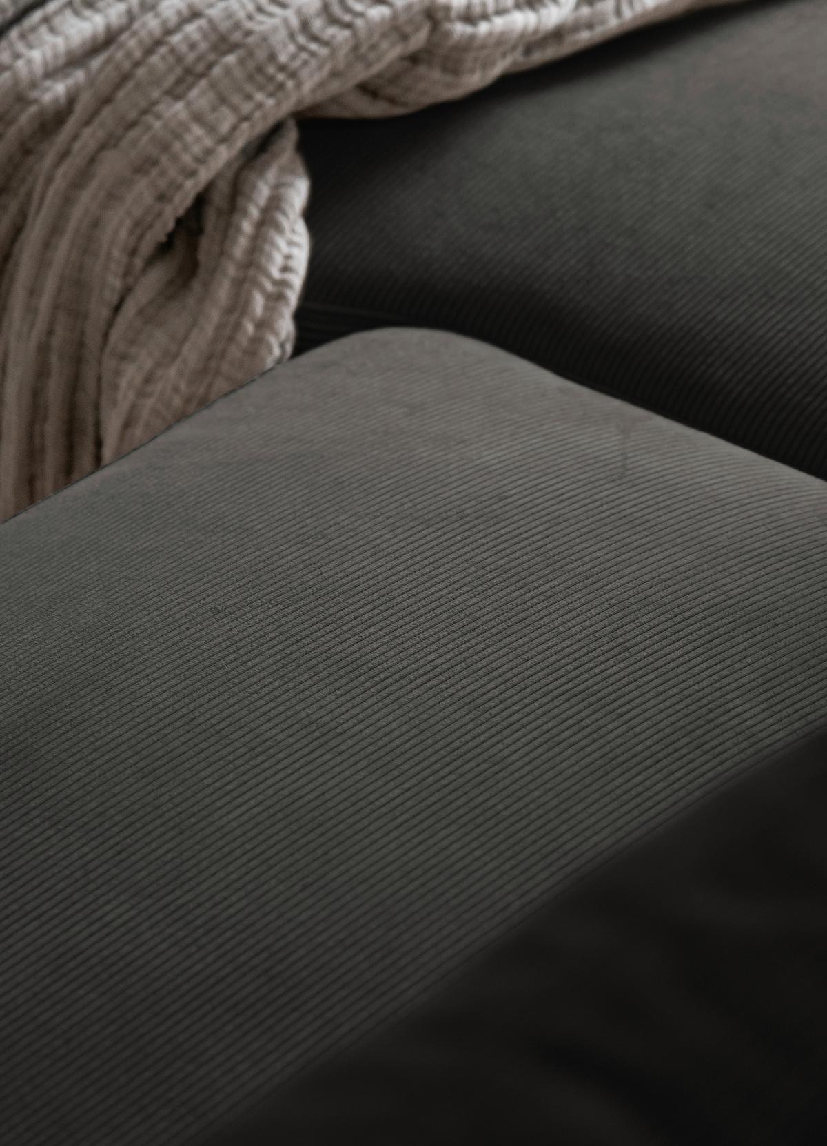 Ecksofa Lofty Lilly Grau S: 237x197cm - Schwarz/Grau, Design, Textil (237/197cm) - MID.YOU