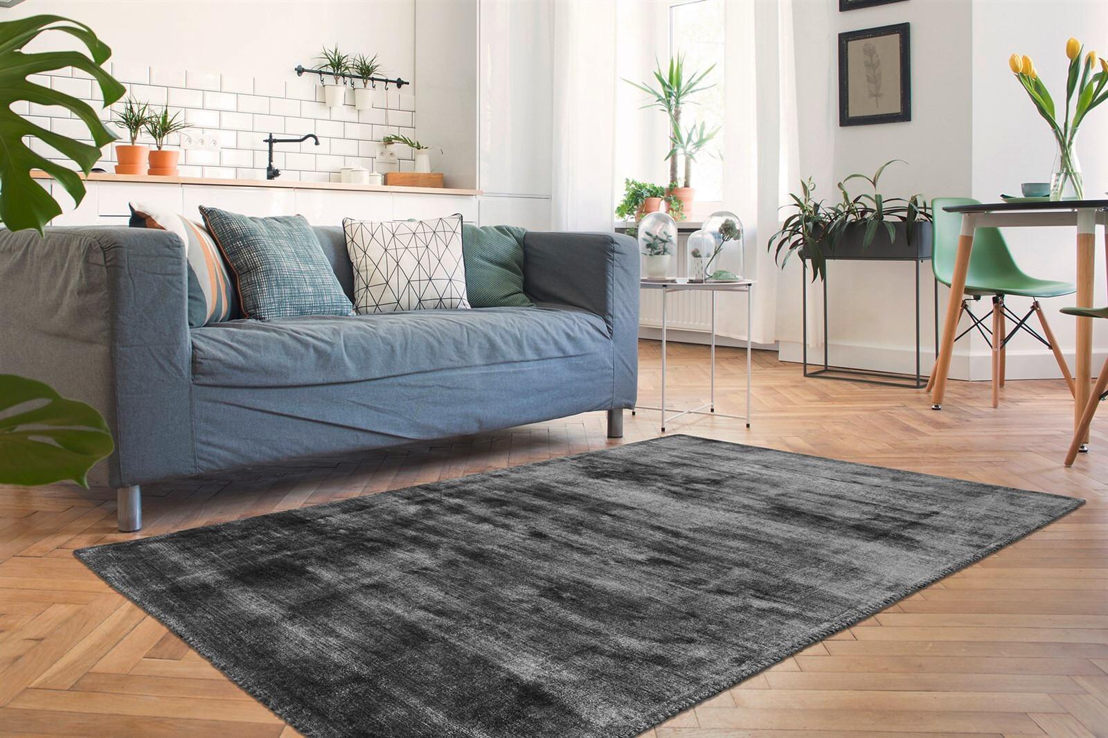 Teppich Village 125 Graphitfarben, 120x170 cm - Graphitfarben, KONVENTIONELL, Textil (120/170cm)