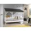 Kinder-/Juniorbett Housebed 90x200 cm Weiß - Schwarz/Weiß, MODERN, Holz/Holzwerkstoff (90/200cm) - Livetastic Kinder-/Juniorbett Housebed 90x200 cm Weiß - Schwarz/Weiß, MODERN, Holz/Holzwerkstoff (90/200cm) - Livetastic