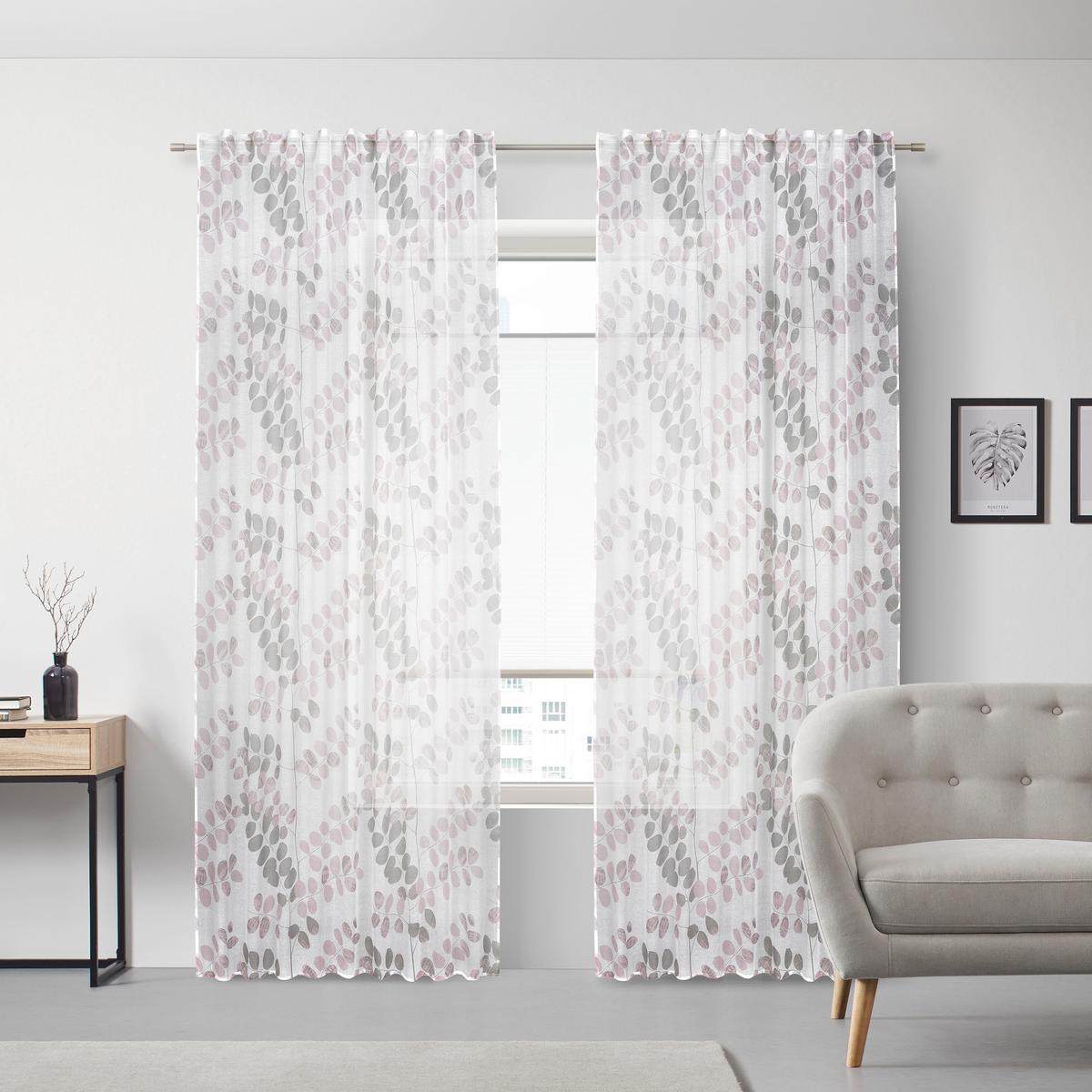HOTOVÝ ZÁVES ENDLESS - ružová, Konventionell, textil (140/245cm) - Modern Living