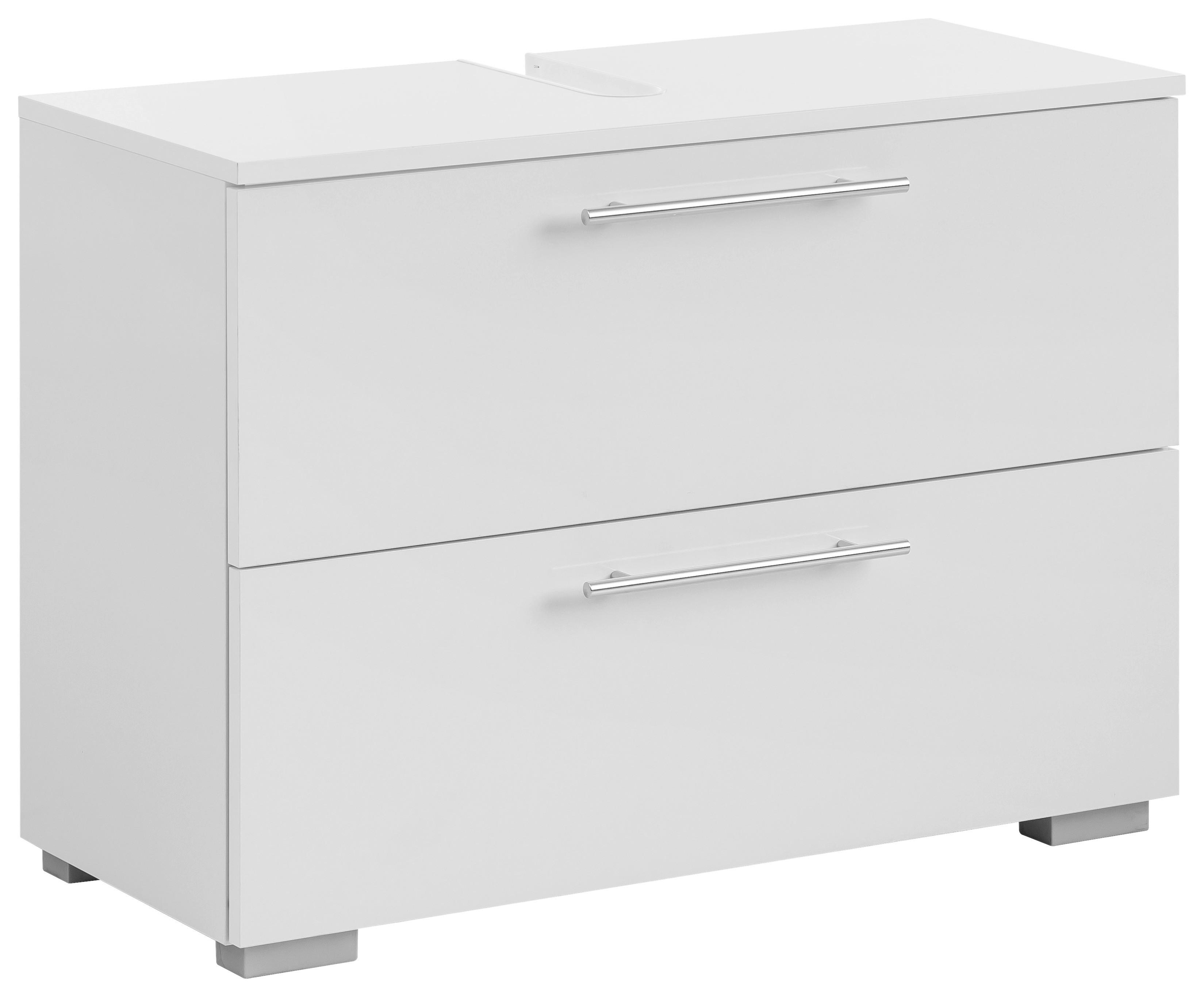 Waschbeckenunterschrank Carlos B: 80,2 cm Weiß