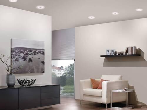 LED-Deckenleuchte 3er-Set Ø 15 cm, 1-Flammig, Rund - Basics, Metall (15cm) - Paulmann
