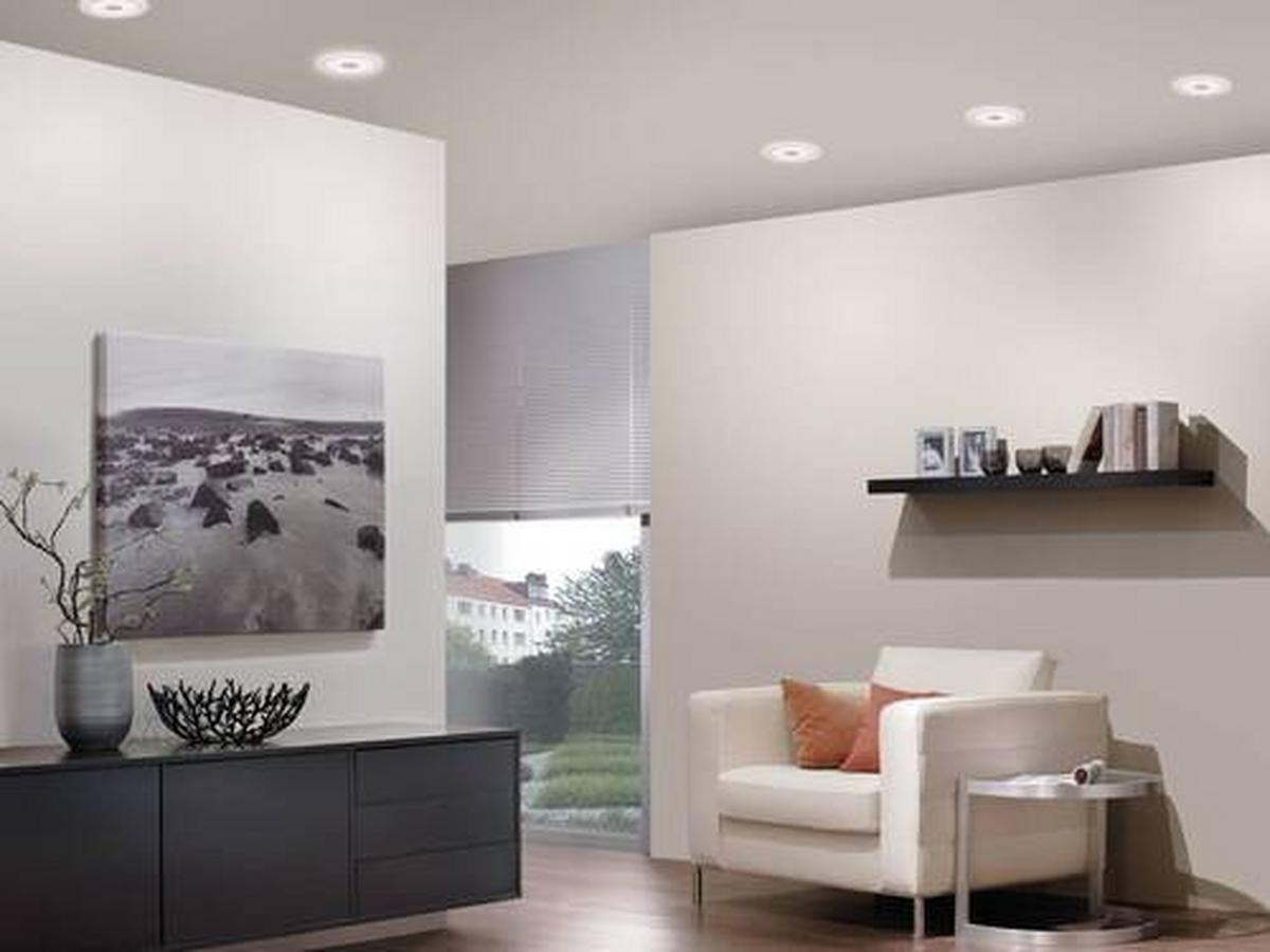 LED-Deckenleuchte 3er-Set Ø 15 cm, 1-Flammig, Rund - Basics, Metall (15cm) - Paulmann