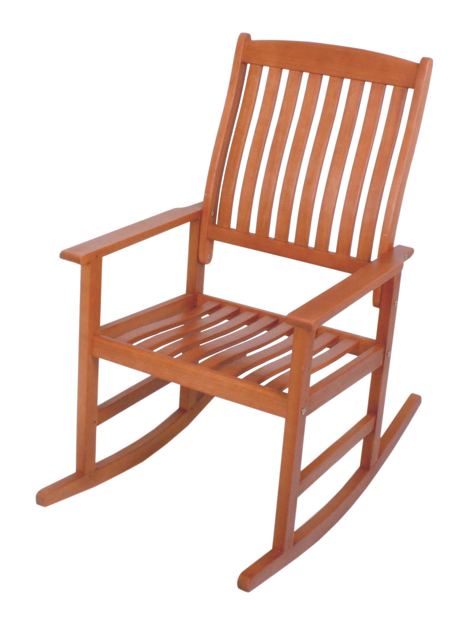 Gartenschaukelstuhl Florida - Braun, Basics, Holz (62/102/93,5cm) - Gardenson