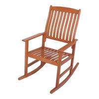 Gartenschaukelstuhl Florida - Braun, Basics, Holz (62/102/93,5cm) - Gardenson