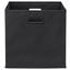 Skládací Krabice Elli -ext- -top- - černá, Moderní, karton/textil (33/33/32cm) - Modern Living