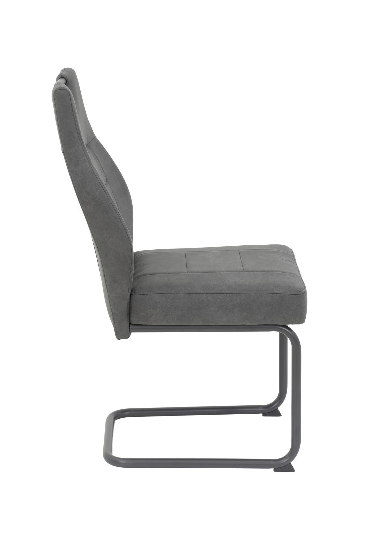 Tischgruppe Inn G - Anthrazit/Eiche Artisan, MODERN, Holzwerkstoff/Textil (140/76/90cm) - MID.YOU