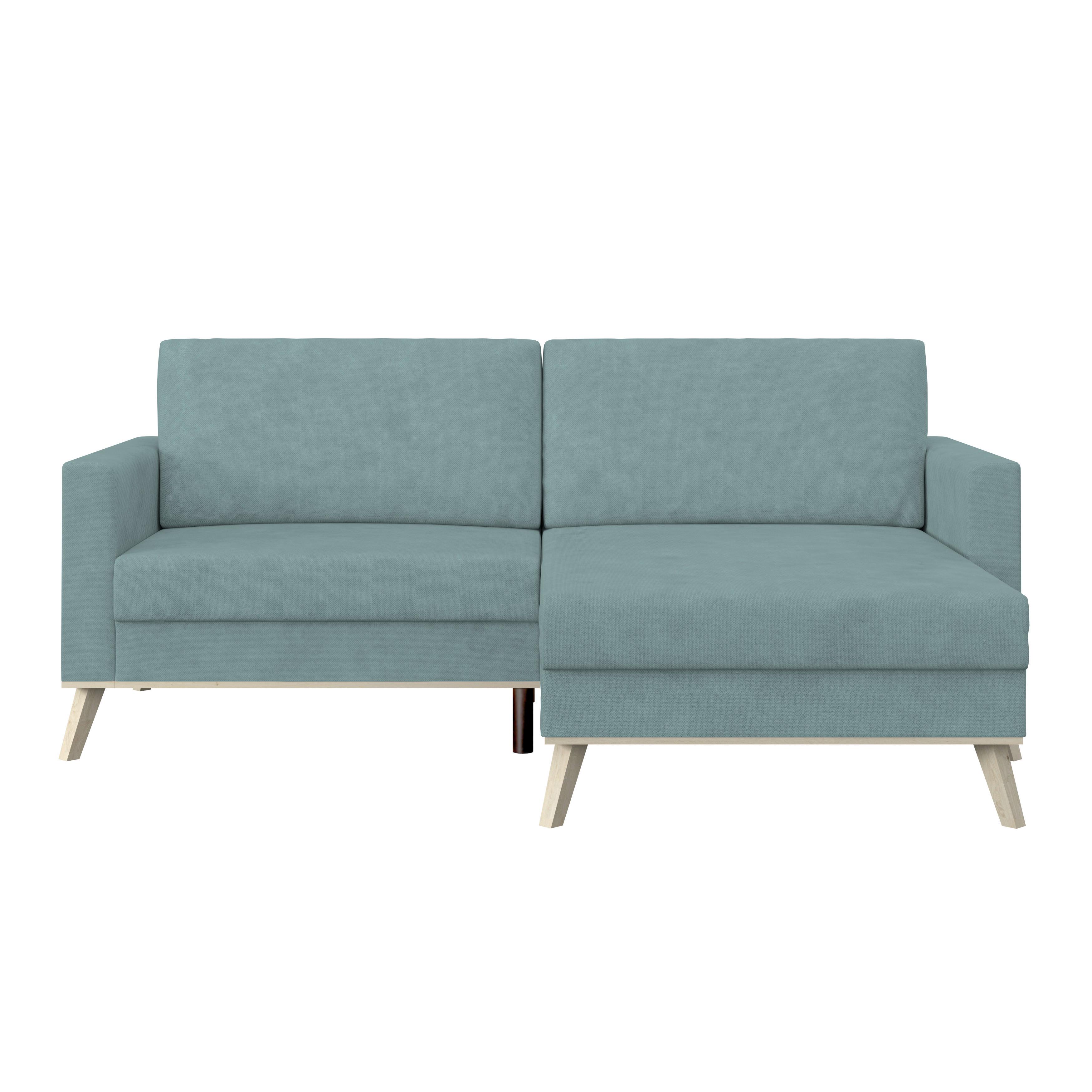 Ecksofa Carini - Eichefarben/Creme, Basics, Textil (222/152cm)