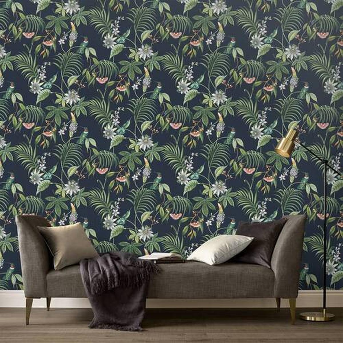 Vliestapete 106976 - Multicolor/Schwarz, Basics, Papier/Kunststoff (52/1005cm)