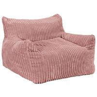 Sitzsack Nubo Cord rosa, Indoor, B: 104cm - Rosa, Basics, Textil (104/75/95cm)