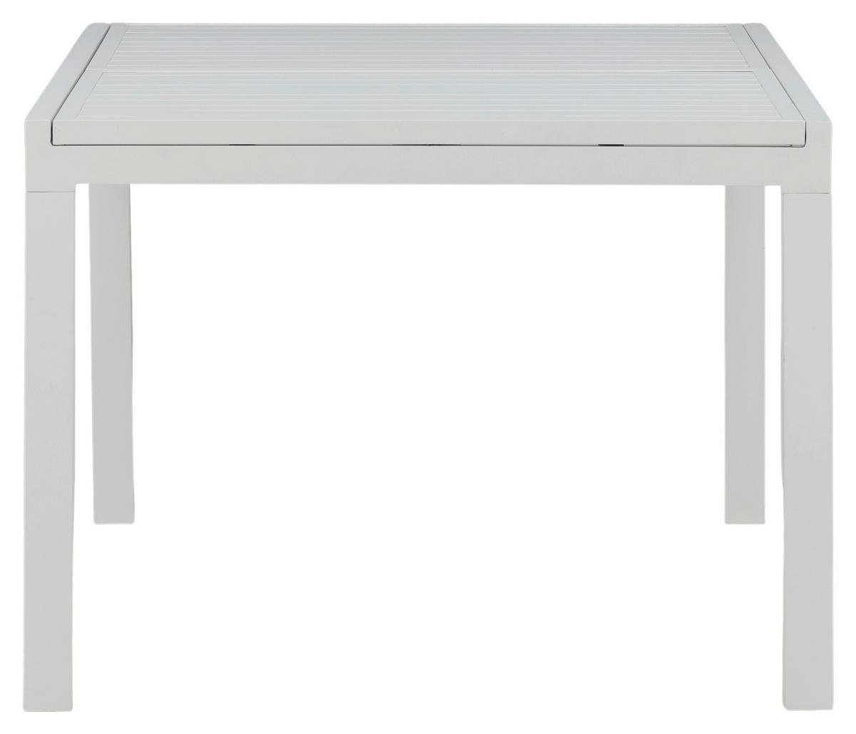 Gartentisch Marbella - Weiß, KONVENTIONELL, Metall (160/100/75cm) - Gardenson