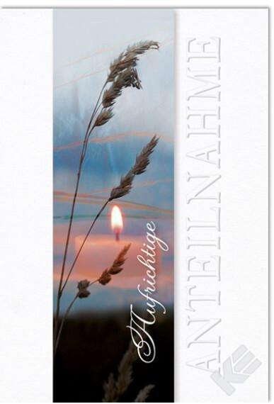 Billett Trauer Aufrichtige Anteilnahme - Multicolor, Basics, Papier/Kunststoff (12/18/2cm)