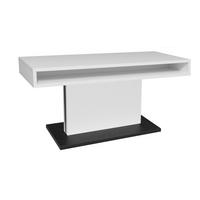 Couchtisch Lift Schwarz/Weiß B: 110 cm - Schwarz/Eiche Artisan, Design, Holzwerkstoff/Metall (110/58-77/60cm) - MID.YOU