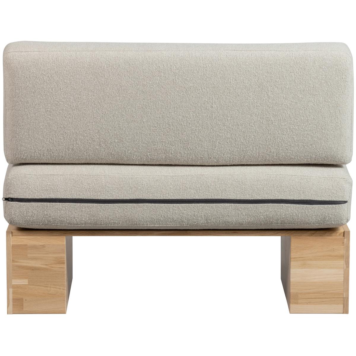 Sitzbank Eat-Up Eichefarben/Beige B: 110cm - Eichefarben/Beige, MODERN, Holz/Textil (110/84/67cm) - Livetastic