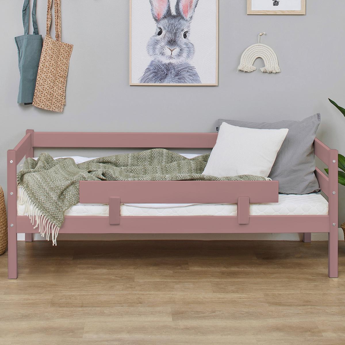 Bettschutzgitter Eco Comfort Rosa, B: 100 Cm - Rosa, MODERN, Holz (100/22,5/4cm) - MID.YOU