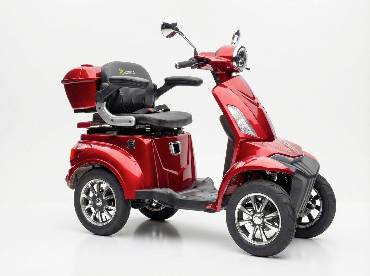 E-Seniorenmobil MAXXI 4.0 Lithium Akku, 1000W, 25 km/H - Bordeaux, Basics, Metall (165/80/110cm)