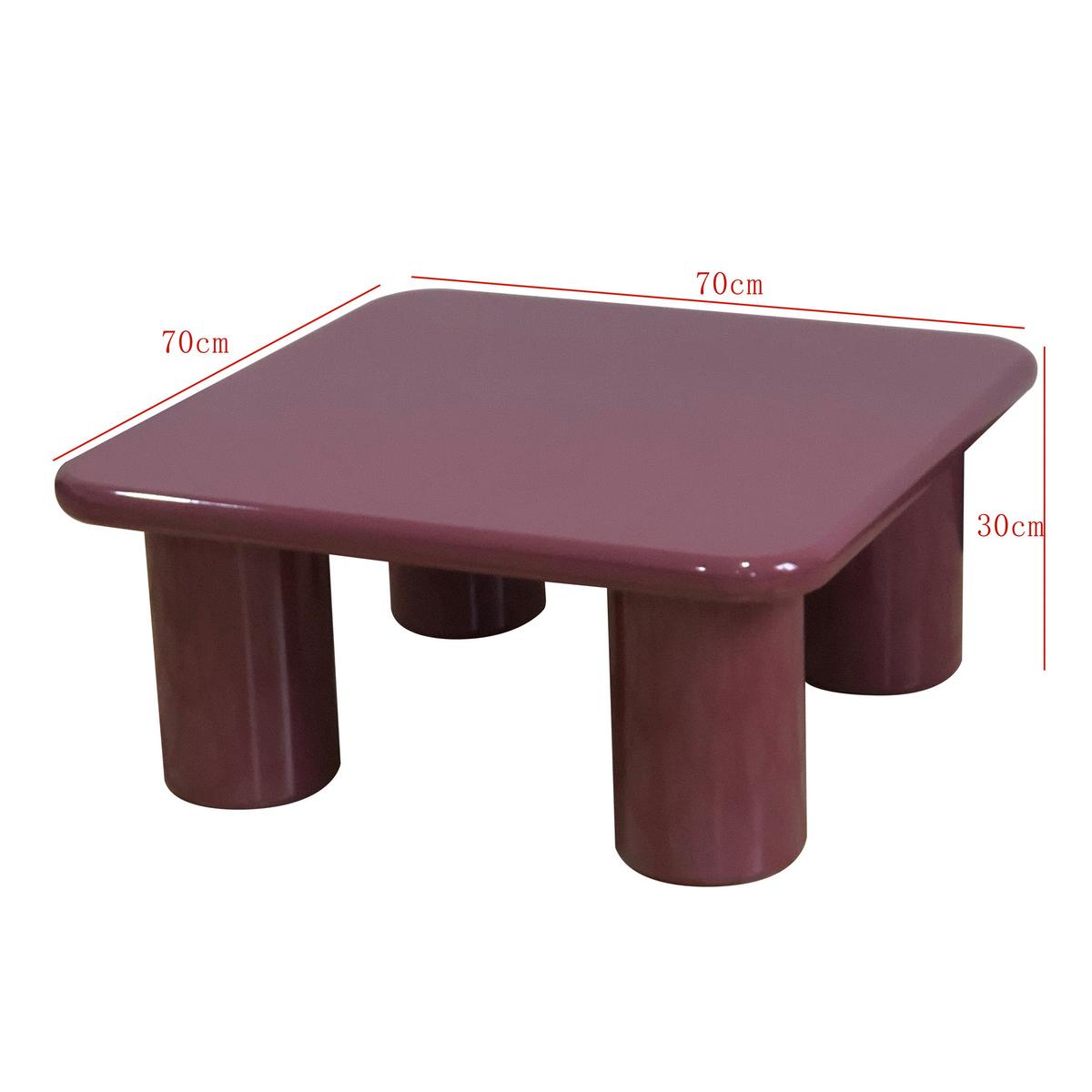 KONFERENČNÝ STOLÍK BERRY -TREND- - lila/bobuľová, Modern, kompozitné drevo (70/70/30cm) - Mömax