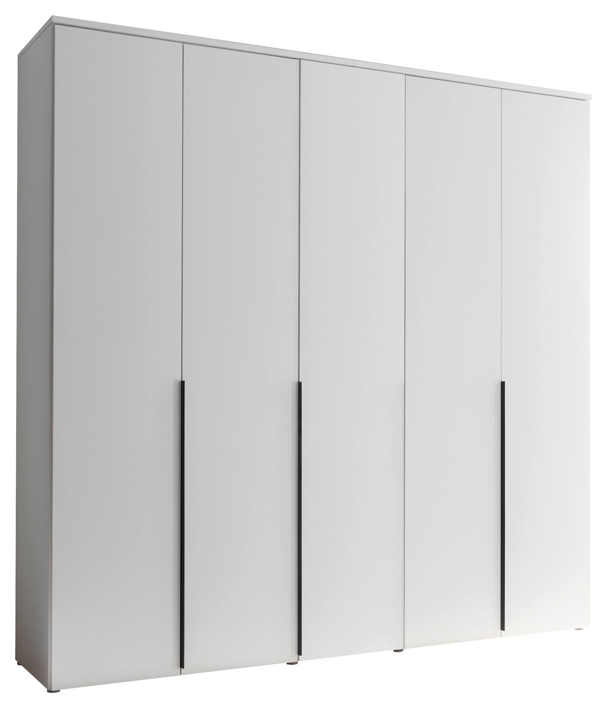Drehtürenschrank 225 cm Kevo Weiß - Weiß, MODERN, Holzwerkstoff (225/225/52cm) - Livetastic
