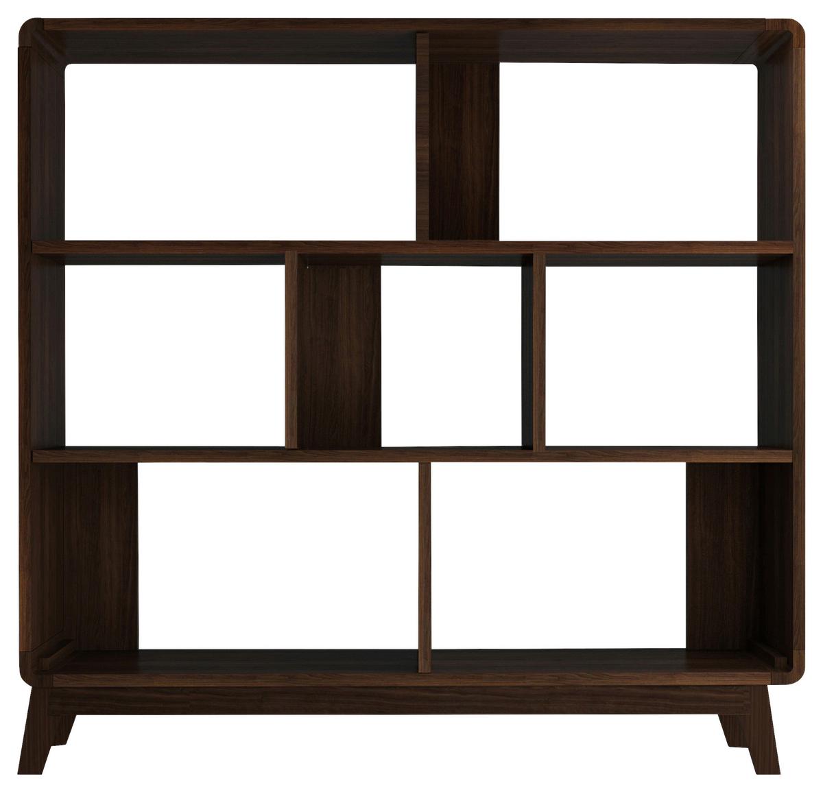 Regal Cassie Walnussfarben 122 Cm - Walnussfarben, Design, Holzwerkstoff (122/126/29cm) - MID.YOU