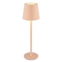 Akku-Tischleuchte 58438p 2 Höhen Montierbar - Rosa/Weiß, Trend, Kunststoff/Metall (10,6/36cm) - Globo