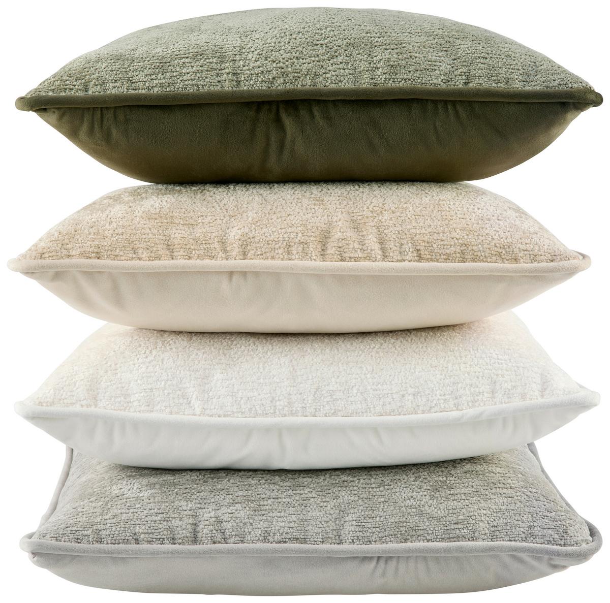 ZIERKISSEN SABINE - Weiß, MODERN, Textil (45/45cm) - Luca Bessoni