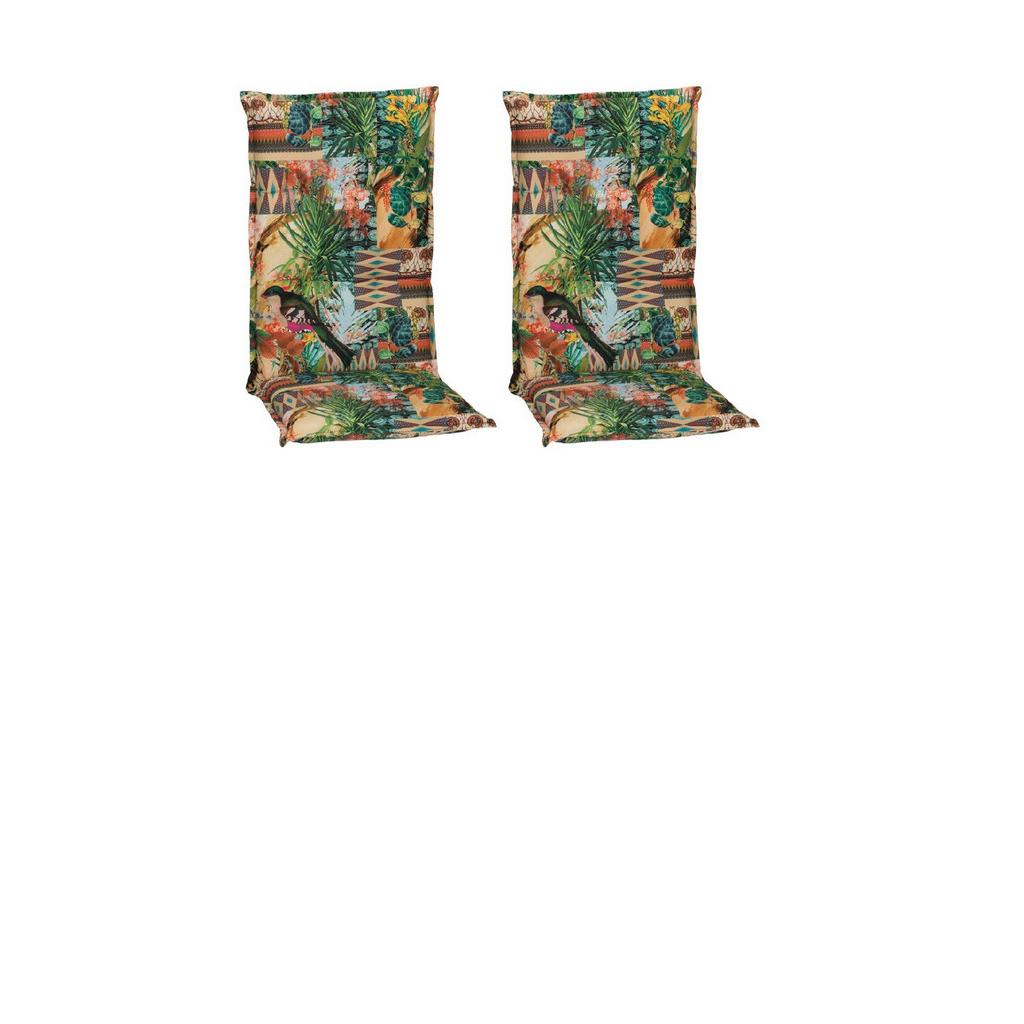 Hochlehner Auflage 2er-Set Texas 118x46x8cm Grün